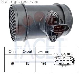 101445 Facet sensor de flujo de aire/medidor de flujo (flujo de aire masibo)