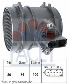 101499 Facet sensor de flujo de aire/medidor de flujo (flujo de aire masibo)