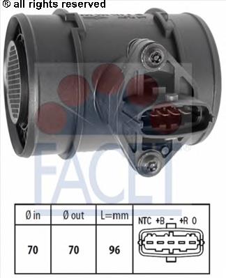 101315 Facet sensor de flujo de aire/medidor de flujo (flujo de aire masibo)