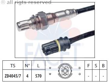 108164 Facet sonda lambda sensor de oxigeno post catalizador