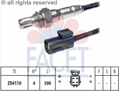 108106 Facet sonda lambda sensor de oxigeno para catalizador