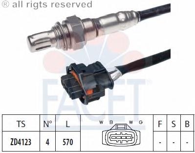 108168 Facet sonda lambda sensor de oxigeno para catalizador