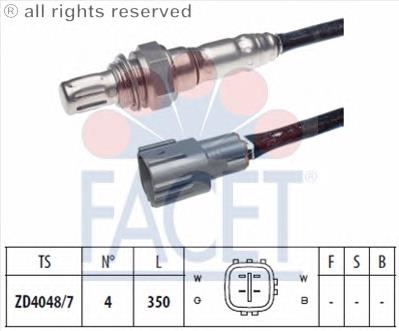 108197 Facet sonda lambda sensor de oxigeno post catalizador