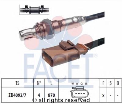 108189 Facet sonda lambda sensor de oxigeno para catalizador