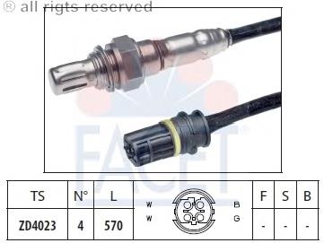 107969 Facet sonda lambda sensor de oxigeno para catalizador