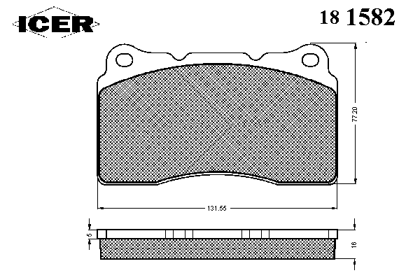 181582 Icer pastillas de freno delanteras