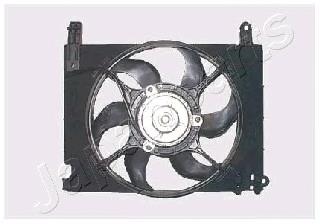 VNT310461 Japan Parts difusor de radiador, ventilador de refrigeración, condensador del aire acondicionado, completo con motor y rodete