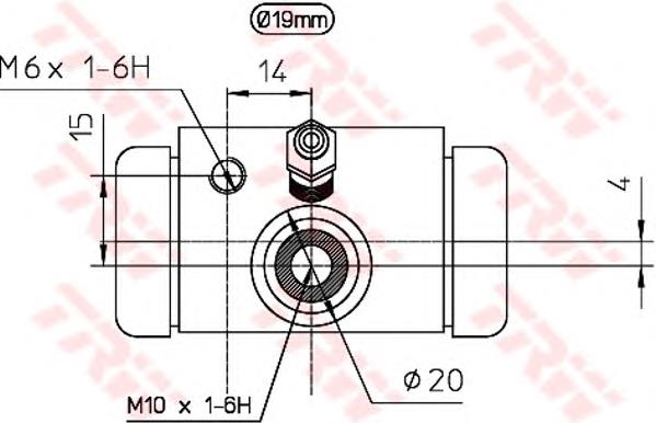 BWD310 TRW disco de freno trasero