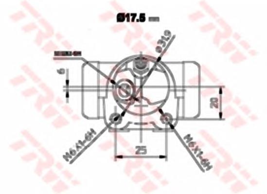 440278 Peugeot/Citroen cilindro de freno de rueda trasero