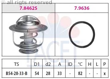 78645 Facet termostato, refrigerante