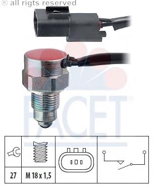 76319 Facet interruptor, piloto de marcha atrás