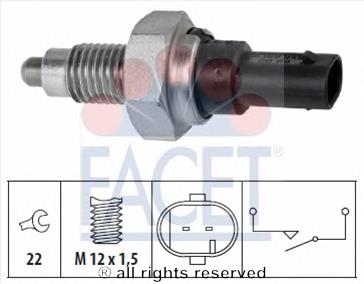 7.6270 Facet interruptor, piloto de marcha atrás