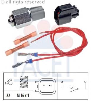 76276K Facet interruptor, piloto de marcha atrás