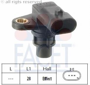 9.0388 Facet sensor de posición del árbol de levas