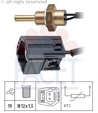 7.3304 Facet sensor de temperatura del refrigerante