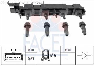 96409 Facet bobina de encendido