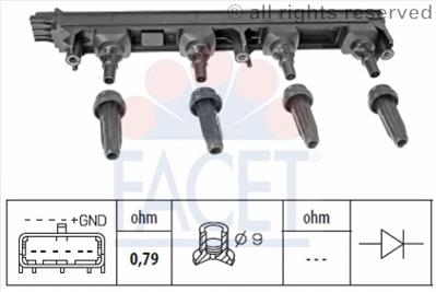 96376 Facet bobina de encendido