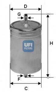 31.583.00 UFI filtro combustible