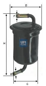 3153300 UFI filtro combustible