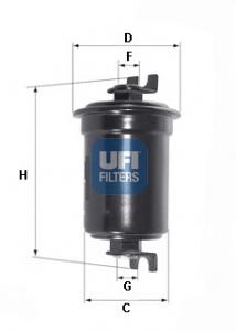 3152400 UFI filtro combustible