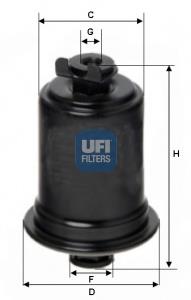 3172500 UFI filtro combustible