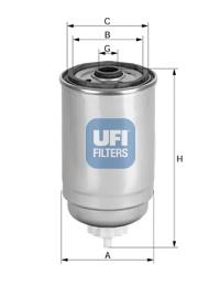 24.439.00 UFI filtro combustible