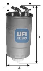 24.099.00 UFI filtro combustible