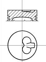 Pistón completo para 1 cilindro, STD 8712400002 Nural