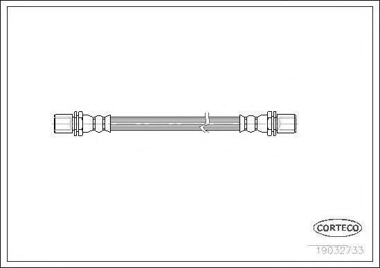 19032733 Corteco tubo flexible de frenos trasero