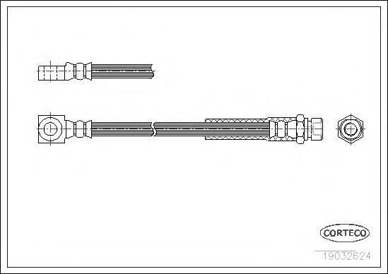  Tubo flexible de frenos para Opel Ascona 81, 86, 87, 88