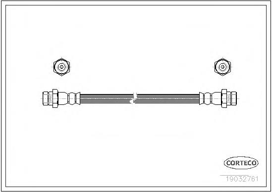 19032761 Corteco latiguillo de freno delantero