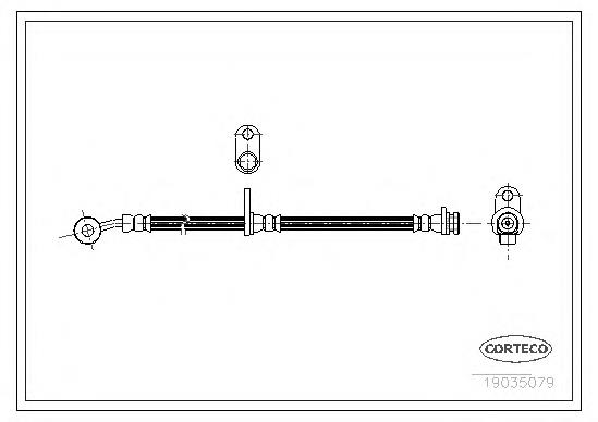  Latiguillo de freno delantero para Honda Pilot 