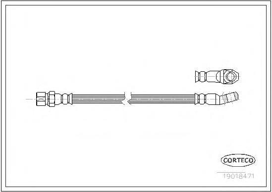 4433711 Fiat/Alfa/Lancia tubo flexible de frenos