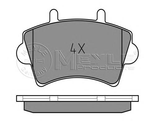 025 236 1318 Meyle pastillas de freno delanteras