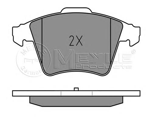 0252374619W Meyle pastillas de freno delanteras