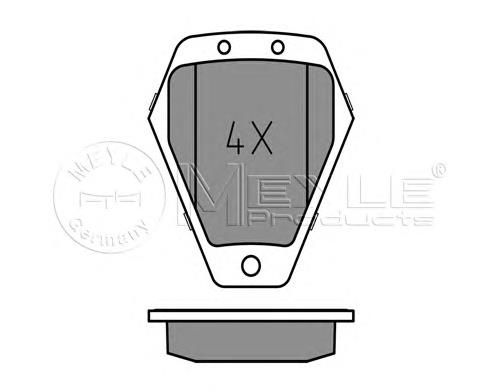 0252145218W Meyle pastillas de freno delanteras