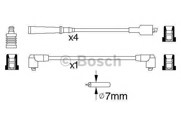 Juego de cables de encendido 0986356773 Bosch