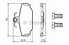 Pastillas de freno traseras 0986460995 BOSCH