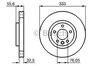 Disco de freno delantero 0986479096 BOSCH