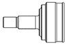 Junta homocinética exterior delantera 844020 GSP