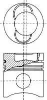 Pistón completo para 1 cilindro, STD 8728590010 Nural