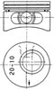 Pistón completo para 1 cilindro, cota de reparación + 0,50 mm 90245610 KOLBENSCHMIDT