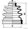 Fuelle, árbol de transmisión, Eje delantero interior J2884025 JAKOPARTS