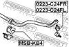 Soporte estabilizador, Eje delantero MSBKB4 FEBEST