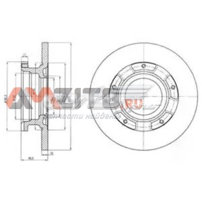 BG4008 Delphi disco de freno trasero