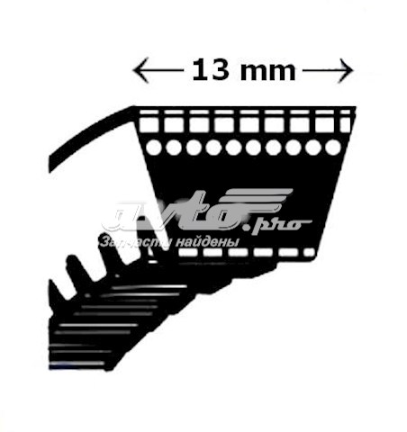 13A1075C Dayco correa trapezoidal