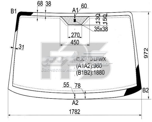  Parabrisas para Citroen Jumper 230L