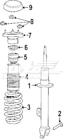  Caperuza protectora/fuelle, amortiguador delantero para Chrysler 300 