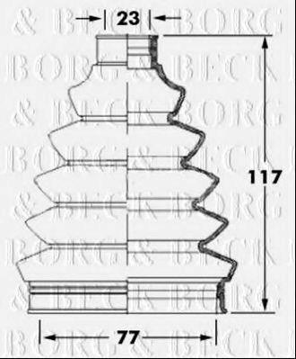 BCB6068 Borg&beck fuelle, árbol de transmisión delantero exterior