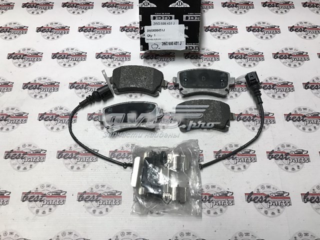 3W0698451J Bentley pastillas de freno traseras